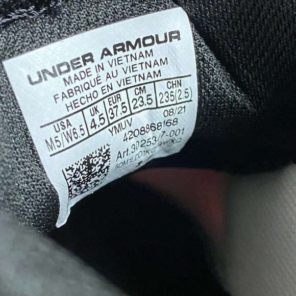 Under Armour Flow Futr X Womens Shoes Black Pink 3025347-001 NEW WMN 6.5 / M 5 - Picture 5 of 5